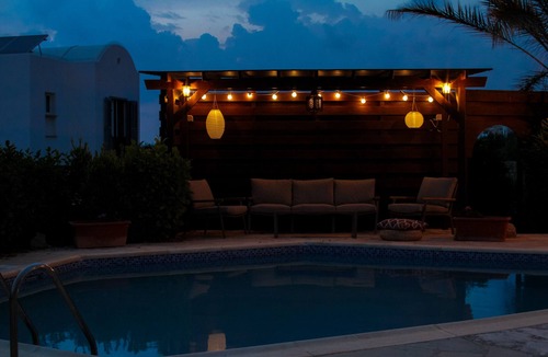 Chlorakas Villa | NEW! Luxury 8 bed villa with magnificent roof terrace, 100m from the sea.