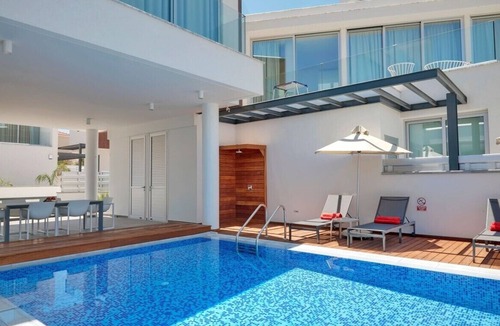 Paralimni Villa | Orchid Seaview Villa | 3BR with Pool, Jacuzzi & Sea Access