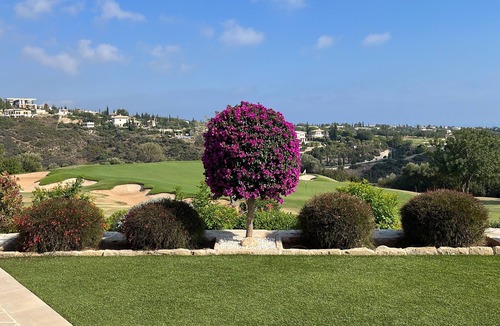 Aphrodite Hills Apartment | Panoramic Golf & Sea Views From Lux Apartment & Private Garden. Free WIFI/UK TV
