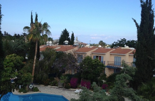 Paphos Apartment | Penthouse Apartment with Large Balcony Overlooking the Pool and Private Garden