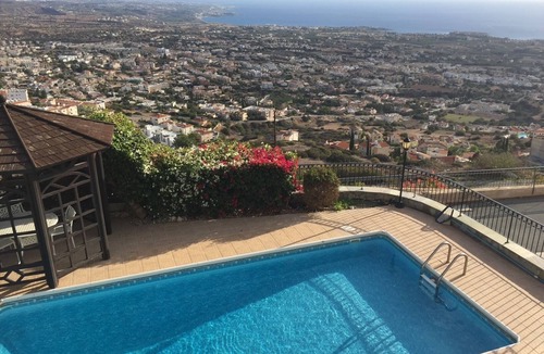 Peyia Town Villa | Peyia: House/Villa - Peyia Pool villa in the south of Cyprus (Greece side) with panoramic view over 20km