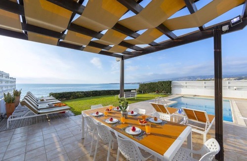 Kissonerga Villa | Poseidon beach villa, waterfront, private, tranquil, romantic sunsets