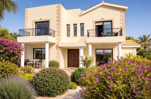 Kouklia Villa | Quiet sea view villa with private pool and large garden