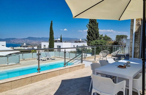 Latchi Villa | Spacious Villa in Neo Chorio, Panoramic Sea Views to Polis Chrysochous Bay, A/C & Private Pool!