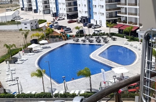 Trikomo Apartment | Studio apartment in iskele with pool and restaurants and 200 meters to sean