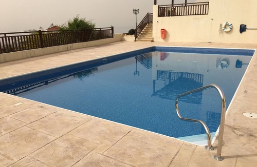 Peyia Town Apartment | Stunning panoramic sea & mountain views from south facing balcony