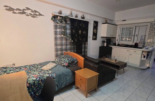 Egkomi Apartment | Stylish studio flat with outdoor 5 min to everything in engomi