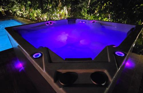 Agios Tychon Villa | TG NEW Luxury Private Resort & SPA Villas - Heated Salty Swimming Pool, Outdoor Jacuzzi, Sauna, Exotic Garden