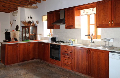 Kathikas Villa | Traditional Stone Built Holiday Villa in Walled Courtyard with Private Pool