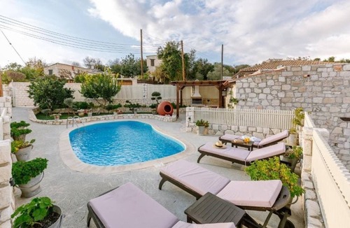 Mesogi House | Traditional Stone House With 3 Bedrooms And Private Swimming Pool, Iliadas Traditional Stone House
