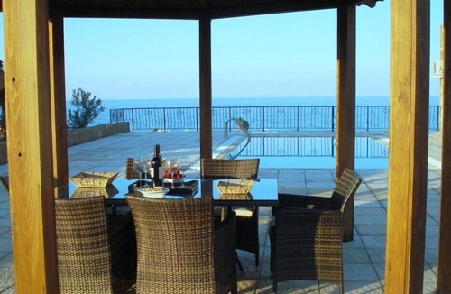 Agios Nikolaos Villa | Traditional Stone villa with a private pool, sea and mountainview & fast Wifi