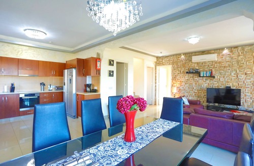 Latsi Villa | Villa Arbanassi Latchi, beach, pool, A/C, WiFi, garden, views