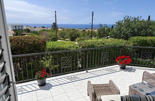 Peyia Town Villa | Villa Best Holiday- breathtaking sea views, amazing garden, private pool, BBQ, next to CORAL BAY, Lower Peyia, Paphos
