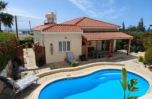 Peyia Town Villa | Villa Best Holiday- breathtaking sea views, amazing garden, private pool, BBQ, next to CORAL BAY, Lower Peyia, Paphos