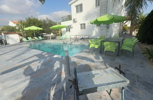 Pegeia Villa | Villa Coralia Gardens 1km From Coral Bay Beach