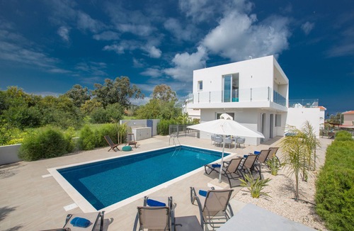 Protaras Villa | Villa Davina,Brand New, Luxury 5BDR Protaras Villa with Private Pool + Sea Views