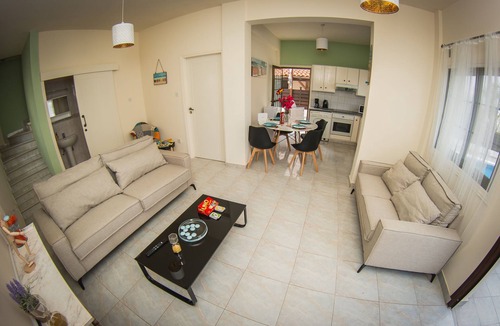 Ayia Thekla Villa | Villa Elena (Private pool, 50 meters from beach,Near Nissi Beach)