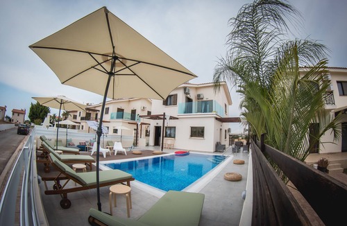 Ayia Thekla Villa | Villa Elena (Private pool, 50 meters from beach,Near Nissi Beach)