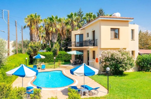 Latchi Villa | Villa Fostira: Large Private Pool, Walk to Beach, A/C, WiFi, Eco-Friendly