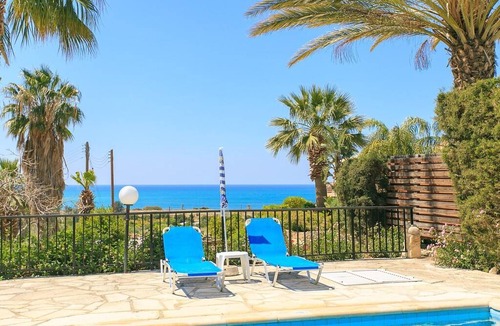 Pegeia Villa | Villa Lela Tria: Large Private Pool, Walk to Beach, Sea Views, A/C, WiFi