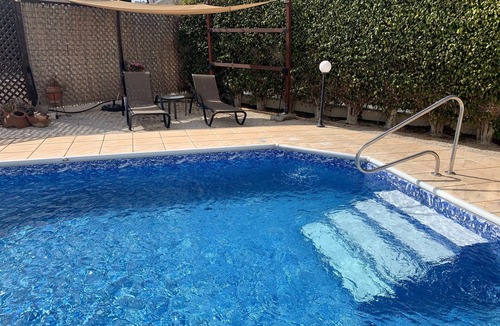 Pegeia Villa | Villa Lesbos is a lovely spacious 2 bedroom villa with a private pool near Beach