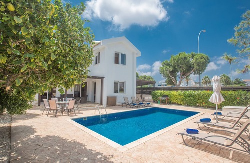 Pernera Villa | Villa Mandy, Modern 3BDR Protaras Villa with Pool, Short Walk to all Amenities