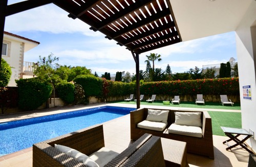 Ayia Napa Villa | Villa Sofia family friendly 3/4 bedroom villa with pool opposite Nissi Beach