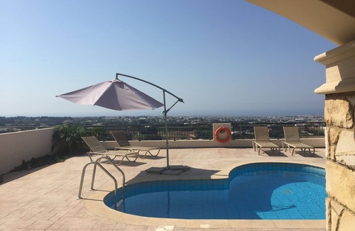 Emba Villa | Villa with sundrenched, spacious terrace overlooking the med and Paphos town