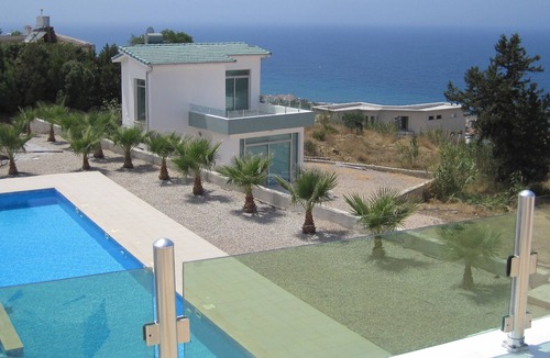 Esentepe Villa | Village Location with stunning Sea/Pool views, 3 minutes walk from restaurants