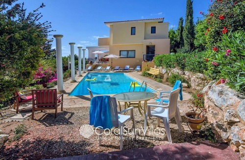 Pegeia Villa | Wonderful quiet area, Completely Privacy, Large Private Pool, Colourful Garden