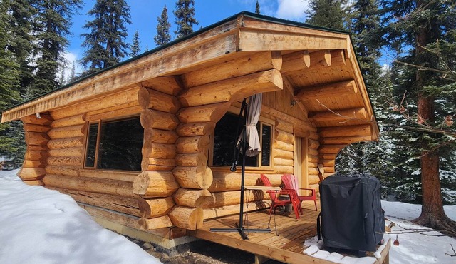 Cozy Off-Grid Log Cabin in Rock Lake Provincial Park, Alberta. Dark Skies Await! in Rock Lake Provincial Park
