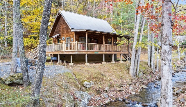 Cozy Creekside Cabin just a few steps from Lands Creek! in Bryson City