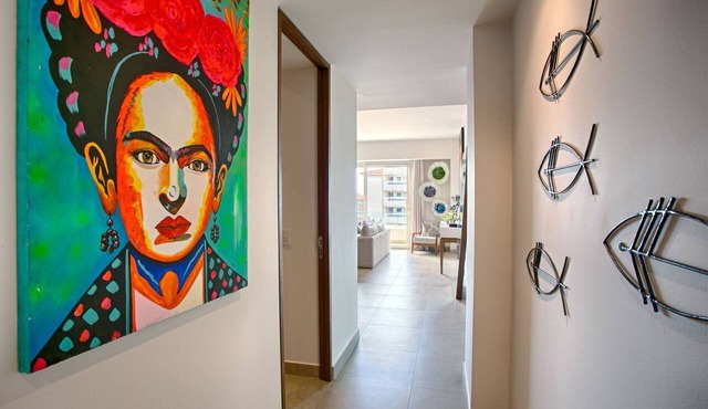 Modern Mexican 1BR | 2 Pool, Gym & Balcony in Puerto Vallarta