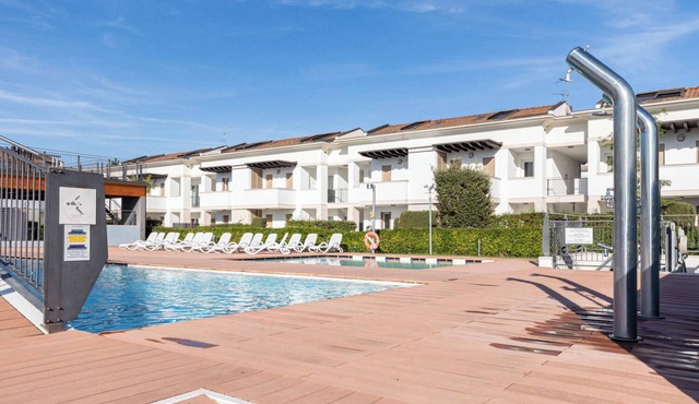 Modern one bedroom apartment with solarium in Bibione