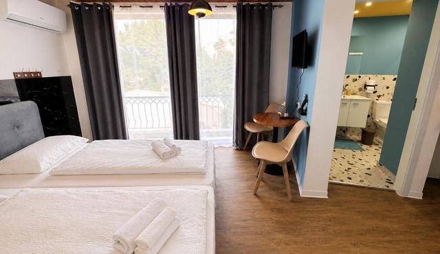 Modern Studio N14 kitchenette private bathroom in Limassol