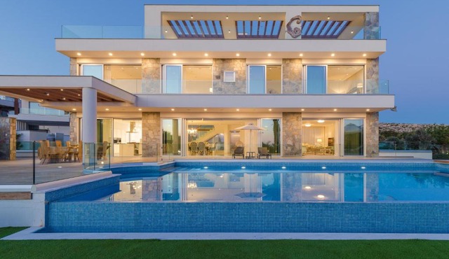Palace of Mediterranean Beachfront Villa in Ayia Napa