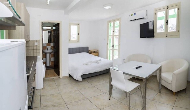 Renovated city center studio balcony/terrace view