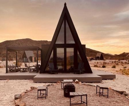 Stardust Big Bend Luxury A-Frame#5 great views in Terlingua