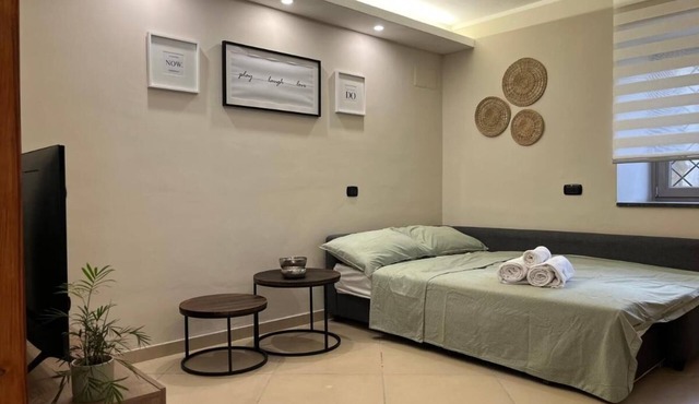 Vacation with family or friends in Pompeii in apartment with garden and parking space in Pompei