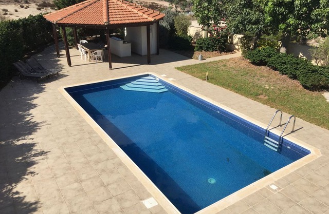 Villa Mazotos Hills 1 with large private garden, swimming pool and family friendly