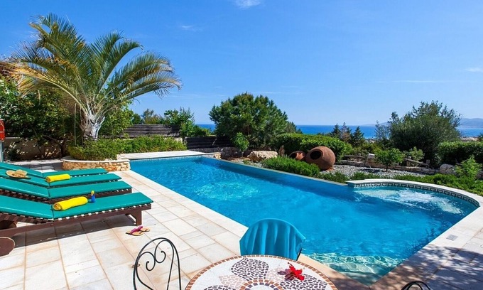 Latchi Villa | Attractive Villa, Private Pool, Spectacular Sea Views across the Bay of Chrysochou