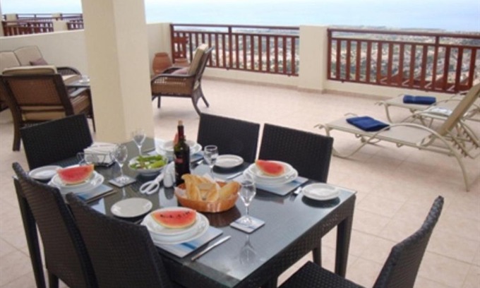 Peyia Town Apartment | First floor 2 bedroom apartment, large balcony, amazing sea views, communal pool