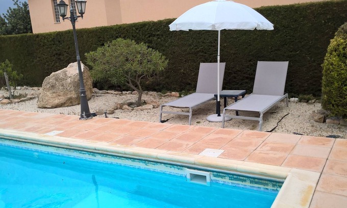 Pissouri Villa | Kapsalia Villas In Walking Distance From Village Square With Sea &mountain views