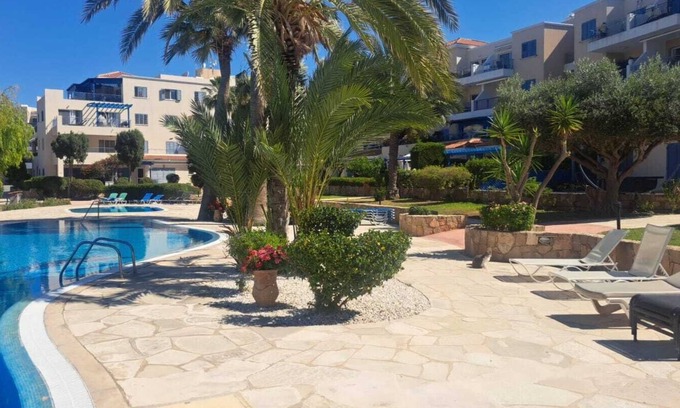 Paphos Apartment | Kings Palace: spacious 2-bed with sea views and large patio