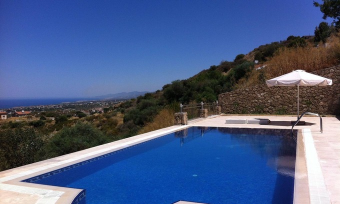 Bellapais Villa | Luxury Bellapais Villa With Private Pool & Panoramic Views Of Sea Nr Kyrenia
