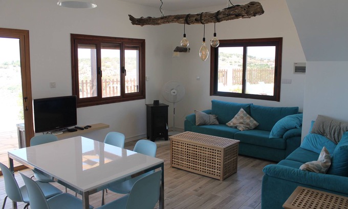 Pissouri Villa | Mediterranean dream with sea view and private pool