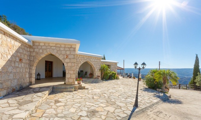 Peristerona Villa | Villa Heaven: Large Private Pool, Sea Views, A/C, WiFi, Eco-Friendly