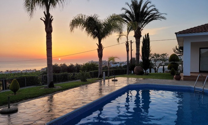 Kissonerga Villa | Villa With Private Pool And Sea Views called Bananorama villa.