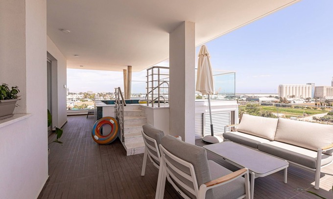 Limassol Apartment | YAMAS Urban Living Sunny Pool Penthouse Families Only