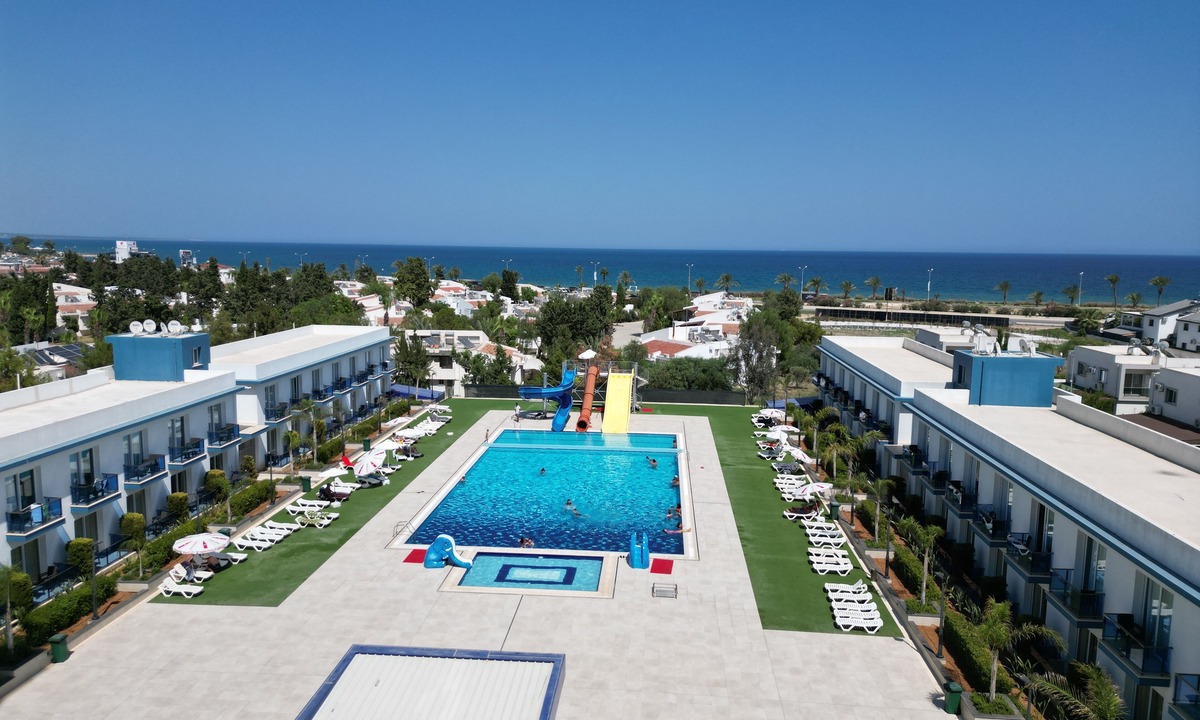 Trikomo Apartment | "Poseidon's Paradise", Long Beach, Sea View with Pool access